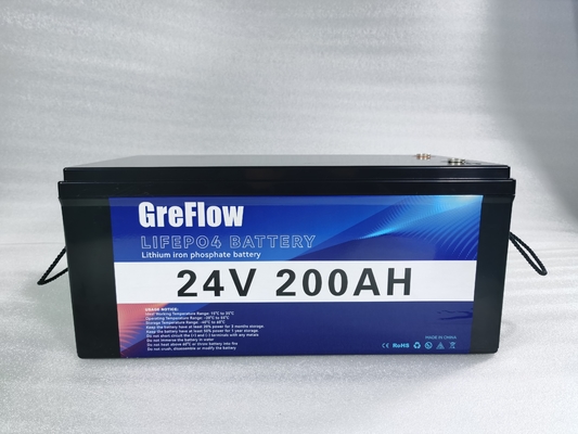 Deep Cycle Lifepo4 24v 200ah Lithium Battery For Solar Energy System