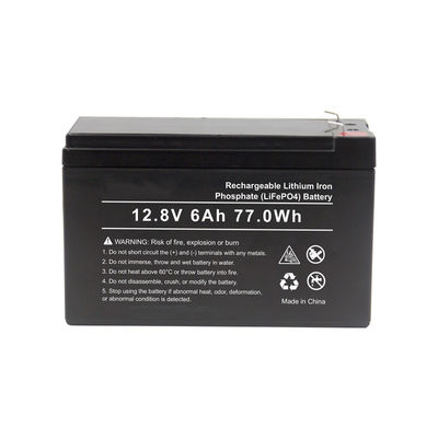 FCC Deep Cycle Lifepo4 Battery 12v 6ah Portable Lithium Battery