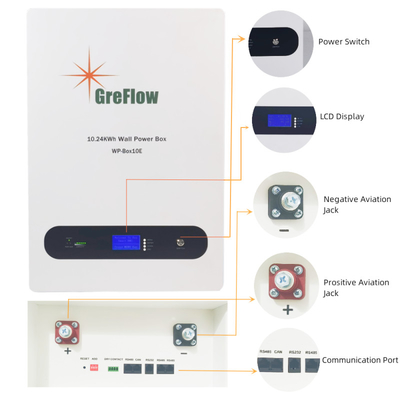 10kwh Power Wall Battery Home Use 16S1P Residential Energy Storage