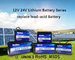 Smart BMS Bluetooth App Energy Power Deep Cycle Lifepo4 Marine Battery 24v 100Ah For Boat